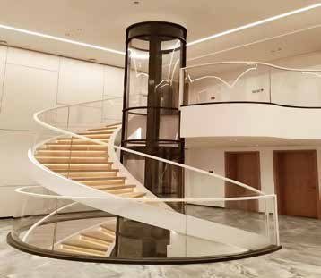 Beside the stair