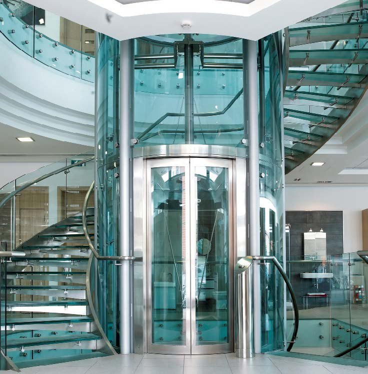 MP Glass panoramic beside the stair